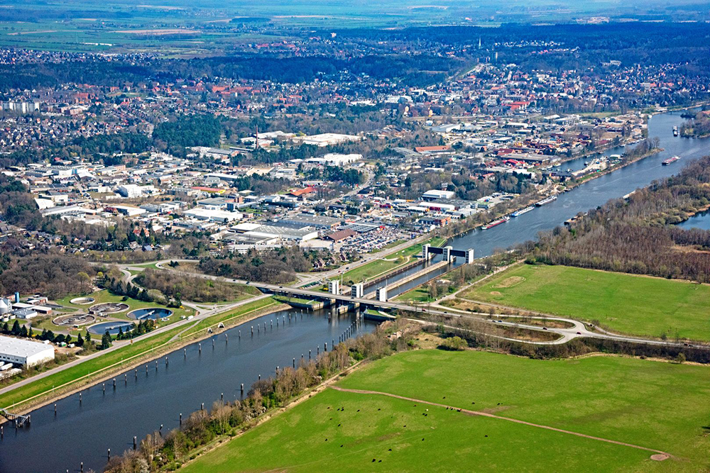 Geestacht an der Elbe, Staustufe, Herzogtum-Lauenburg